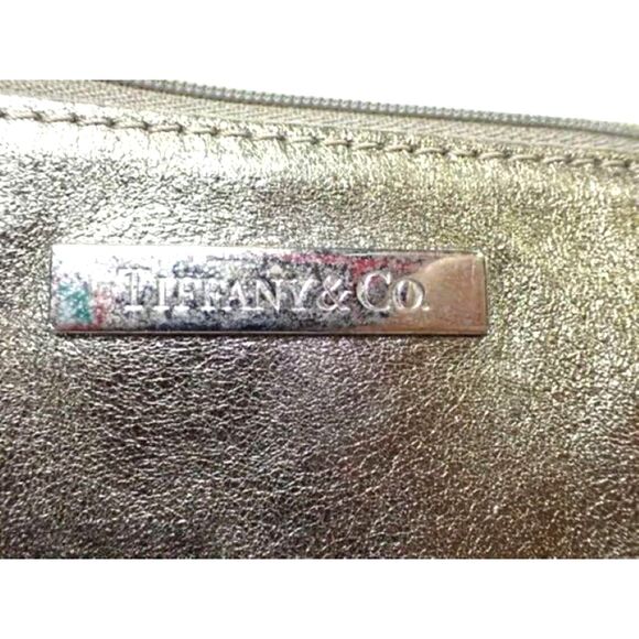Tiffany & Co. Gold Pouch/Clutch with Iconic Tiffany Blue Interior - Picture 5 of 6